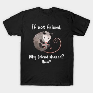 Opossum Friend Shaped T-Shirt